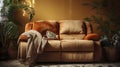A Photo of a Cozy Reclining Loveseat Royalty Free Stock Photo