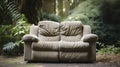 A Photo of a Cozy Reclining Loveseat Royalty Free Stock Photo