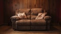 A Photo of a Cozy Reclining Loveseat Royalty Free Stock Photo