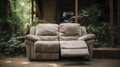 A Photo of a Cozy Reclining Loveseat Royalty Free Stock Photo