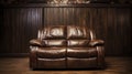 A Photo of a Cozy Reclining Loveseat Royalty Free Stock Photo