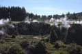 Photo of the Craters of the Moon Lake Taupo New Zealand Royalty Free Stock Photo