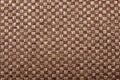 Photo of cream and brown fabric textures as wefts for your graphic designers background Royalty Free Stock Photo