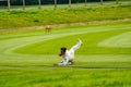 Cricket Player Catches The Ball