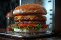 Photo Cutting edge technology transforms ingredients into mouthwatering burger Home innovation
