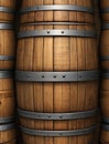 Photo Of 3D Beer Barrel Wooden Texture Background. Generative AI Royalty Free Stock Photo