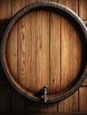 Photo Of 3D Beer Barrel Wooden Texture Background. Generative AI Royalty Free Stock Photo
