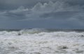 Photo of dark clouds in the Pacific near Queensland, Australia after weeks of drought and bush fire Royalty Free Stock Photo