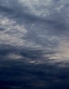 Photo of dark threatening clouds.