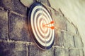 Photo darts that stick to the target, Concept to target marketing or in the way business, The businesses must have a goal the driv Royalty Free Stock Photo