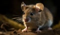 photo of deer mouse genus Peromyscus in its natural habitat. Generative AI Royalty Free Stock Photo