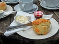 Delicious cream teas scones jam high tea