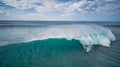 Action Shot of a Surfer Catching an Incredible Wave at Sunset Beach, Hawaii