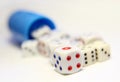 Photo detail of dices game Royalty Free Stock Photo