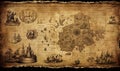 Photo of a detailed map of the World of Warcraft game world