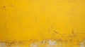 Photo of a deteriorating yellow wall with peeling paint background Royalty Free Stock Photo