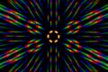 Photo diffraction pattern of the LED array, obtained by the grating