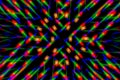 Photo diffraction pattern of the LED array, obtained by the grating