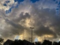 Dramatic Unusual Sunset Cloud Formations Royalty Free Stock Photo