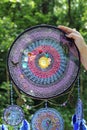 Photo of a dreamcatcher made by hand