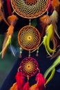 Photo of a dreamcatcher made by hand Royalty Free Stock Photo