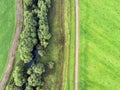 Photo with a drone field