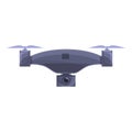 Photo drone icon cartoon vector. Aerial camera