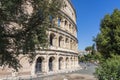 Photo of the east side of the Colosseum Via Labicana in Rome Royalty Free Stock Photo