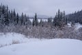 Photo of Echo Lake with Mount Blue Sky in the Colorado Rocky Mountains in Winter Royalty Free Stock Photo