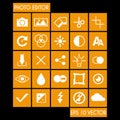 Photo Editor Icon Set