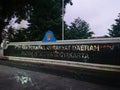 Assembly at provincial, regional, or municipal level, dprd sign building,yogyakarta, indonesia