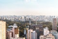 Elevated View of Ibirapuera Park in Sao Paulo, Brazil Brasil Royalty Free Stock Photo