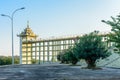 Photo of elevator building at Uppatasanti Pagoda, Nay Pyi Taw, Myanmar, Feb-2018