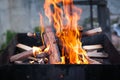 Photo of empty barbecue fire grill Royalty Free Stock Photo