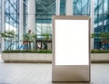 empty billboard in the mall area Royalty Free Stock Photo