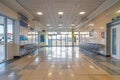 Photo of empty boarding gate in airport , travel and trips