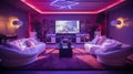 A Photo of an Event Venue Lounge Area with Karaoke Machine