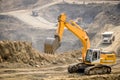 photo of excavator in Hpa Kant jade mine, Myanmar