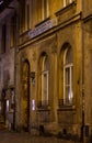 Photo of the exterior of an old prayer house in Kazimierz, the historic Jewish quarter of Krakow, Poland.