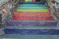 Fabulous, colorful stairs up