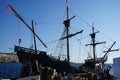 Historical reconstruction of a Turkish merchant ship at Paradise Bay. ÃÂ¡irkewwa, Mellieha, Malta