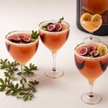 Photo fall and winter drinks recipes martini cocktail with fig thyme and honey