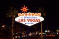 Welcome To Fabulous Las Vegas Nevada Sign Royalty Free Stock Photo