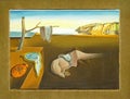 Photo of the famous original painting: `The Persistence of Memory` painted by Salvador Dali Royalty Free Stock Photo