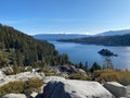 Photo of Fannette Island in Lake Tahoe within Emerald Bay State Park California Royalty Free Stock Photo