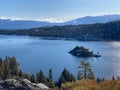 Photo of Fannette Island in Lake Tahoe within Emerald Bay State Park California Royalty Free Stock Photo