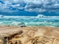 Cool Beach Scene from Three Tables Beach, North Shore, Hawaii