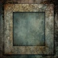 grunge square border frame