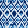 High Resolution Knitted Ikat Pattern With Symmetrical And Even Spaced Design