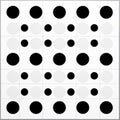 Symmetrical Dotted Grid With Dark White And Light Black Squares Royalty Free Stock Photo
